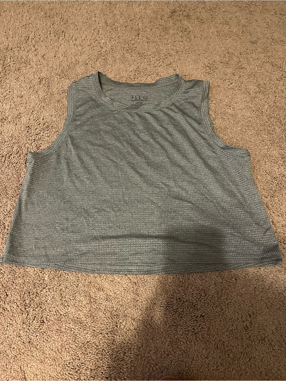 Fleo Gray Cropped Tank size large
